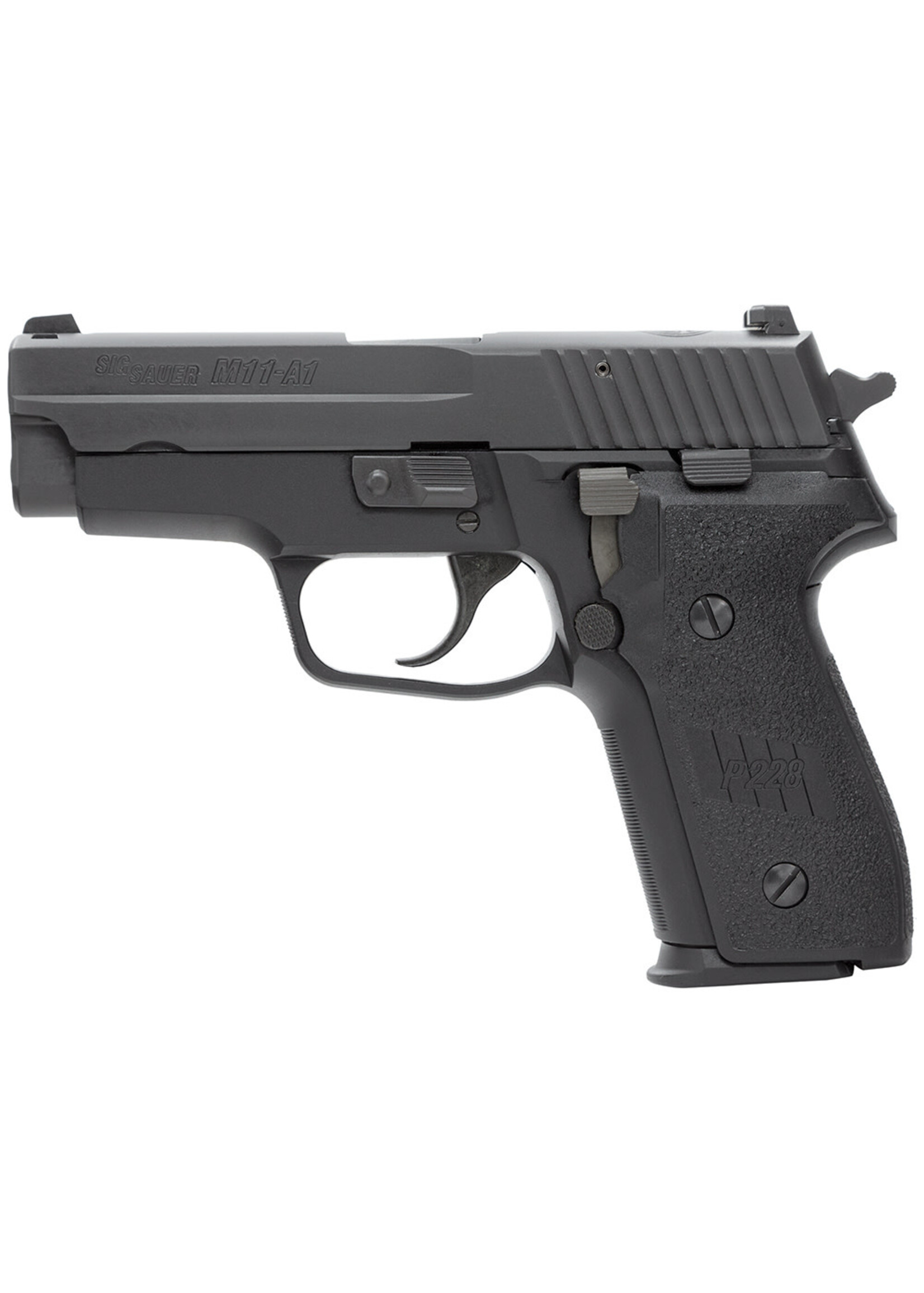 Sig Sauer Sig Sauer M11A1 P229 M11A1 9mm Luger Caliber with 3.90" Barrel, 15+1 Capacity, Black Hardcoat Anodized Finish Aluminum Frame, Serrated Black Nitron Stainless Steel Slide, Polymer Grip & Siglite Night Sights