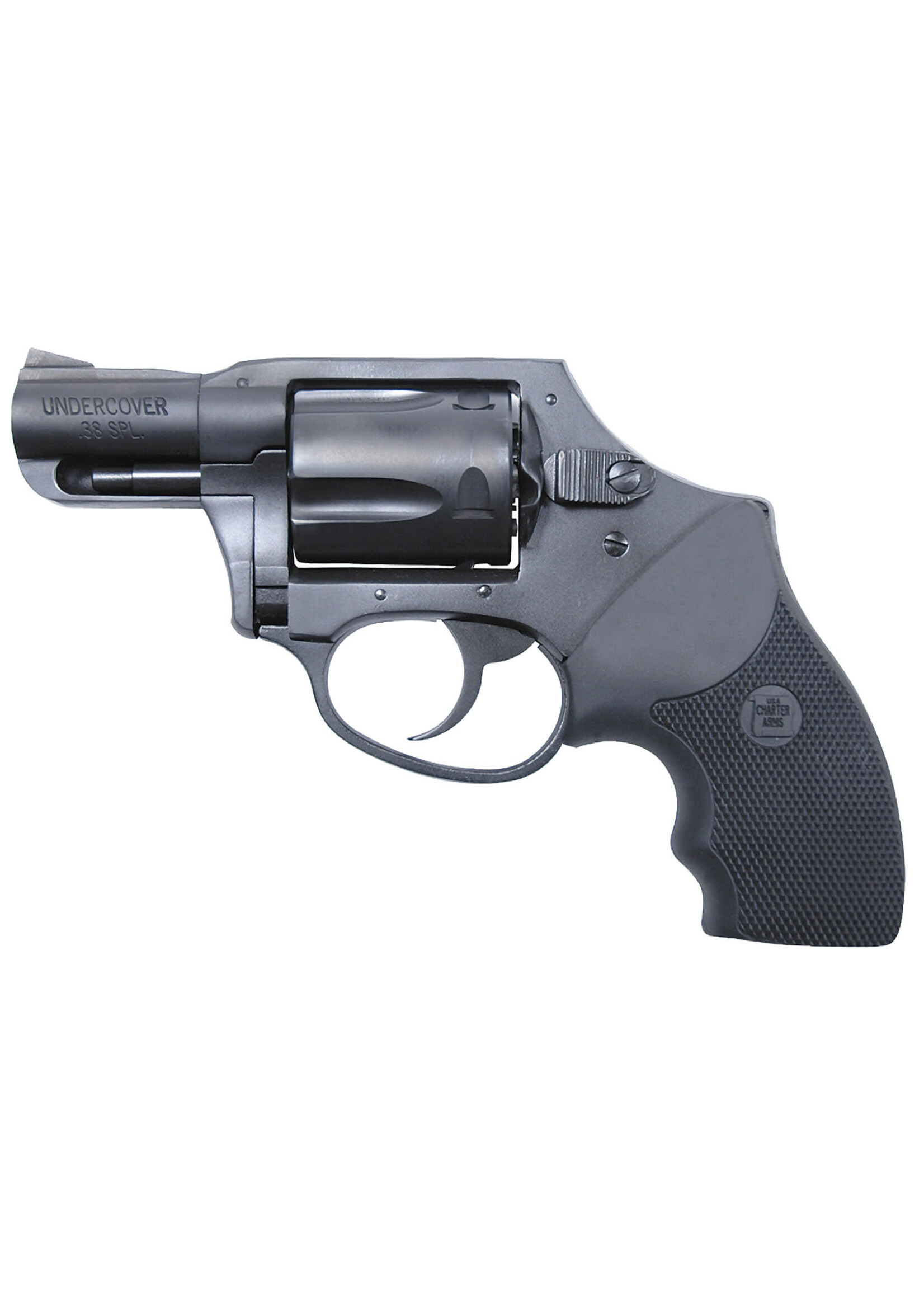 Charter Arms SPECIAL ORDER Charter Arms 13811 Undercover 38 Special 5rd 2" Stainless Steel Barrel/Cylinder w/Black Finish, Aluminum Frame w/Black Finish, DAO Concealed Hammer, Finger Grooved Black Rubber Grip