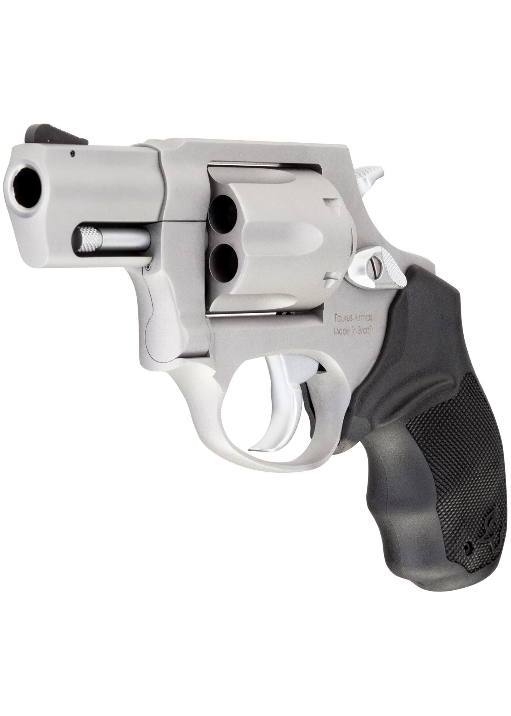 Taurus Taurus 285629 856 *CA Compliant 38 Special +P Caliber with 2" Barrel, 6rd Capacity Cylinder, Overall Matte Finish Stainless Steel & Finger Grooved Black Rubber Grip