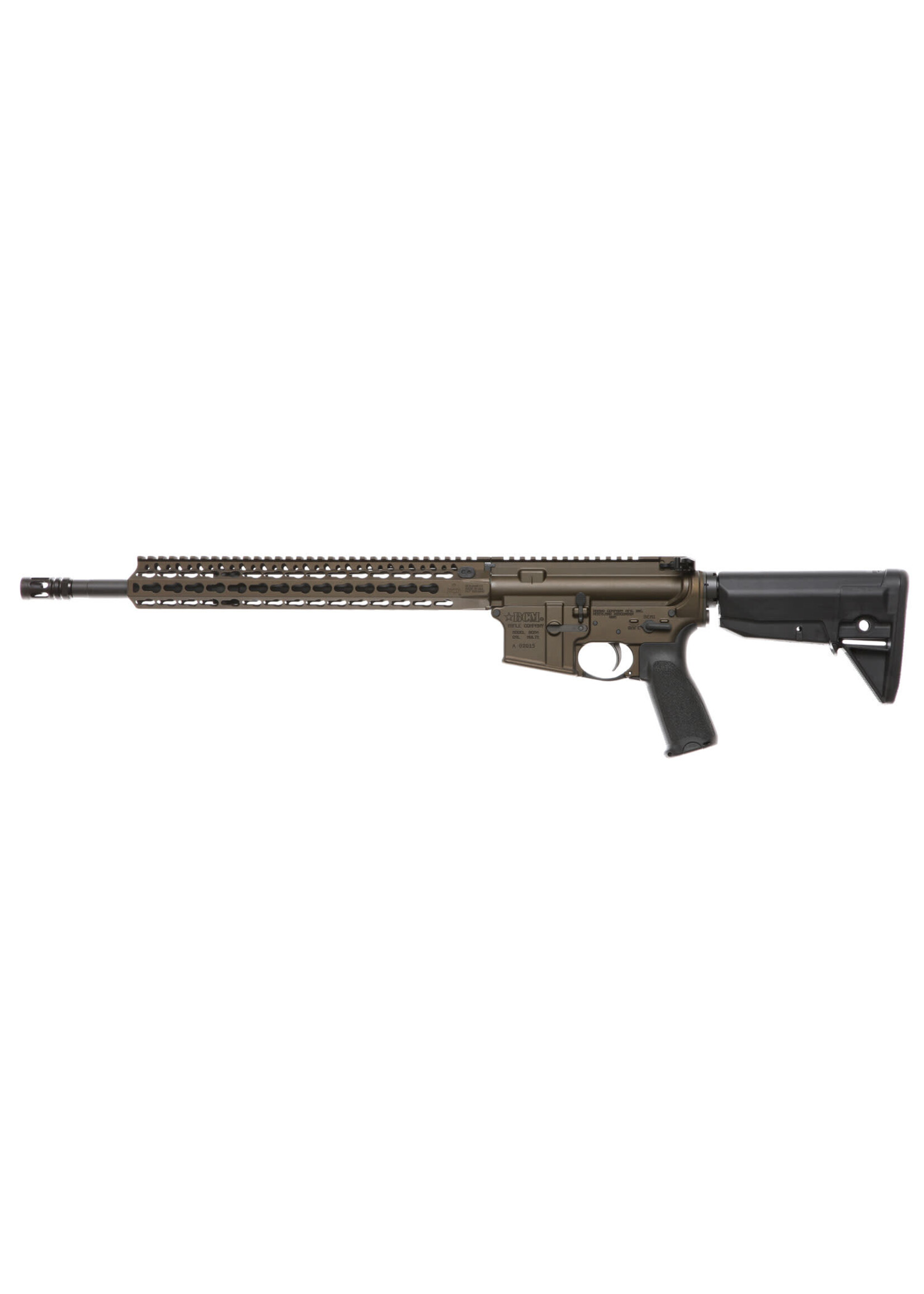 Bravo Company Mfg SPECIAL ORDER BCM 750790BRZ RECCE-16 KMR-A 223 Rem/5.56x45mm NATO 30+1 16" Government Profile Steel Barrel, Mod 0 Compensator, Bronze Cerakote Finished 7075-T6 Receiver, Synthetic 6 Position Stock, Bravo Mod 3 Grip, Ambidextrous Safety