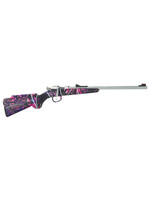 Henry Henry H005MG Mini Bolt 22 Short, 22 Long or 22 LR Caliber with 1rd Capacity, 16.25" Barrel, Matte Stainless Metal Finish & Muddy Girl Synthetic Stock Right Hand (Youth)