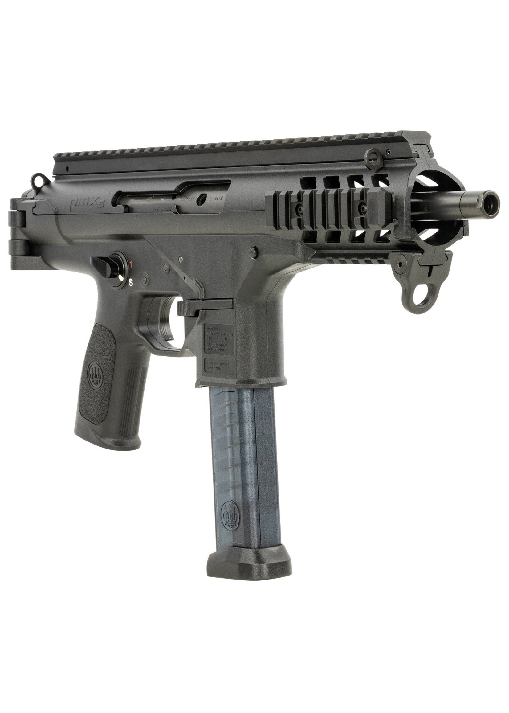Beretta Beretta USA JPMXSBLK30 PMXs 9mm Luger 30+1 (2) 6.90" Threaded Barrel, Black, QD End Plate, Picatinny Handgaurd, Ambi Controls