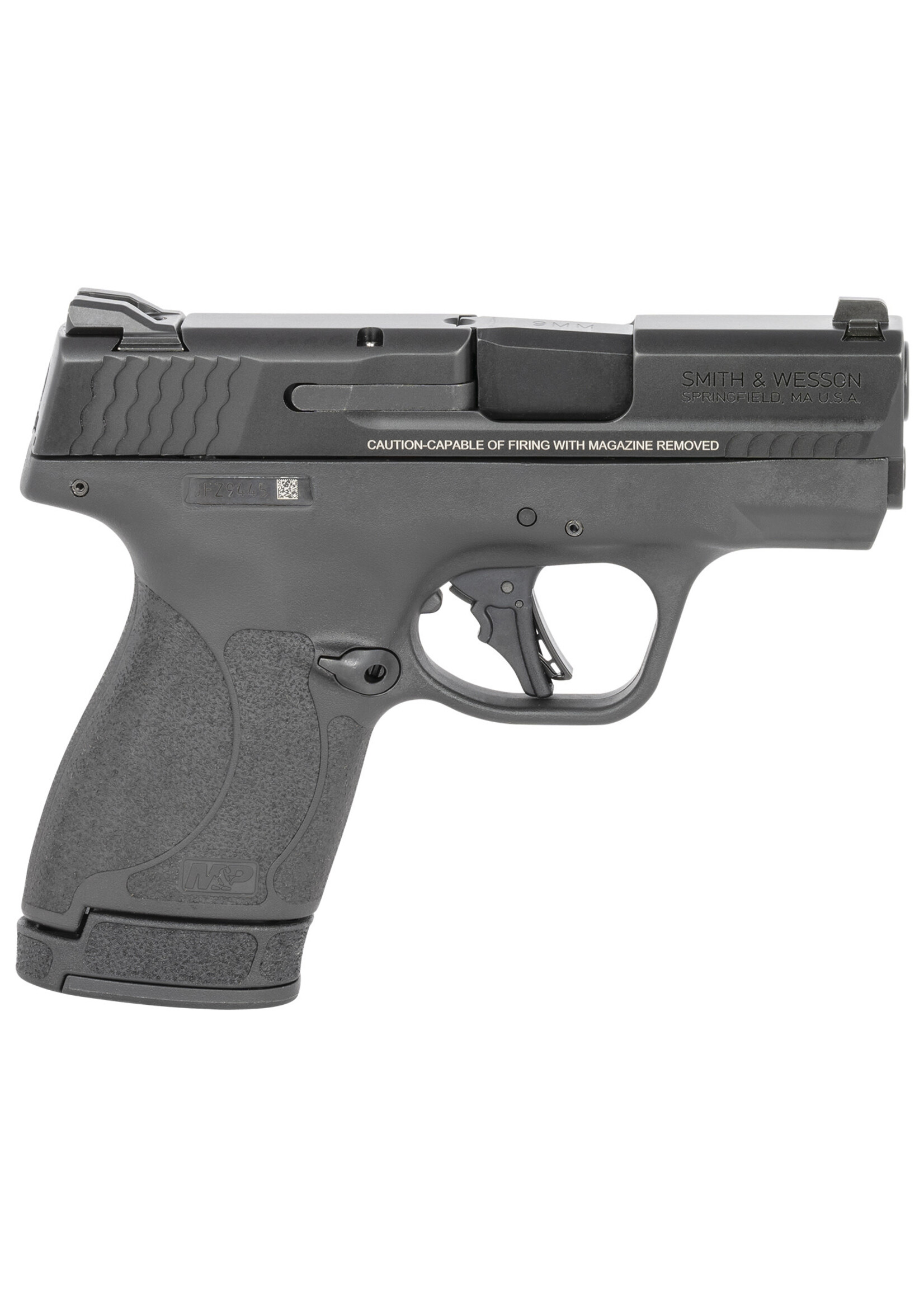 Smith and Wesson (S&W) Smith & Wesson M&P Shield Plus, 9mm, 3.10" 10+1, 13+1, Matte Black Armornite Stainless Steel Slide, manual safety