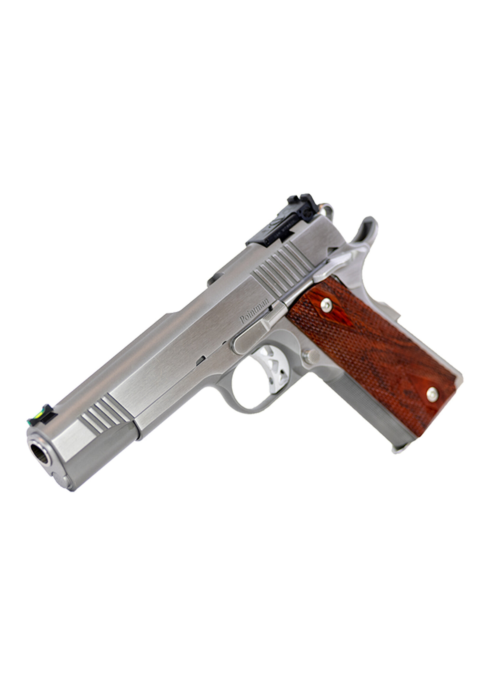 CZ USA / Dan Wesson Dan Wesson 01942 Pointman Nine 9mm Luger 9+1 5" Barrel, Forged Stainless Steel Frame w/Beavertail & Undercut Trigger Guard, Front & Rear Serrated Stainless Steel Slide, Brushed Finish, Double Diamond Cocobolo Grip, Includes 2 Magazines