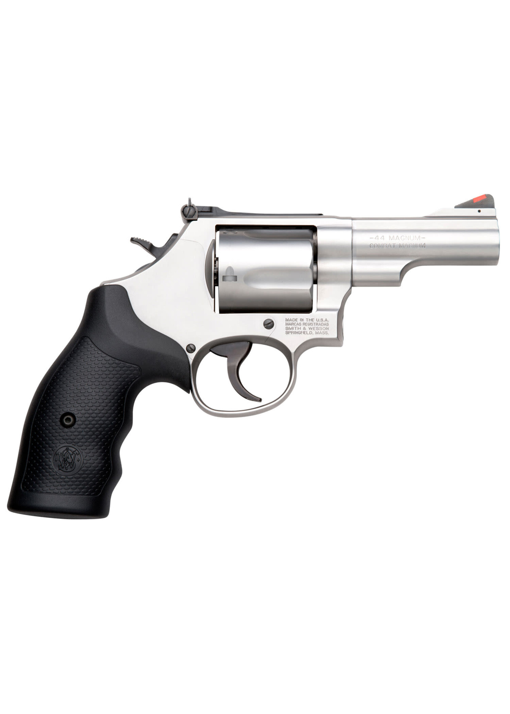 Smith and Wesson (S&W) Smith & Wesson Model 69 Combat Magnum 44 Rem Mag Stainless Steel 2.75" Barrel, 5rd Cylinder & L-Frame, Full Length Extractor Rod, Internal Lock