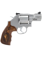 Smith and Wesson (S&W) Smith & Wesson  Model 686 Performance Center 357 Mag or 38 S&W Spl +P Stainless Steel 2.50" Barrel & 7rd Unfluted Cylinder, Matte Stainless Steel L-Frame, Wood Grip