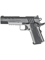 Springfield Armory Springfield Armory PX9219L 1911 Emissary 9mm Luger 9+1, 5" Stainless Match Grade Bull Steel Barrel, Blued/Stainless Serrated/Tri-Top Cut Steel Slide, Stainless Steel Frame w/Beavertail & Picatinny Rail, Black VZ Thin-Line G10 Grip, Right Hand