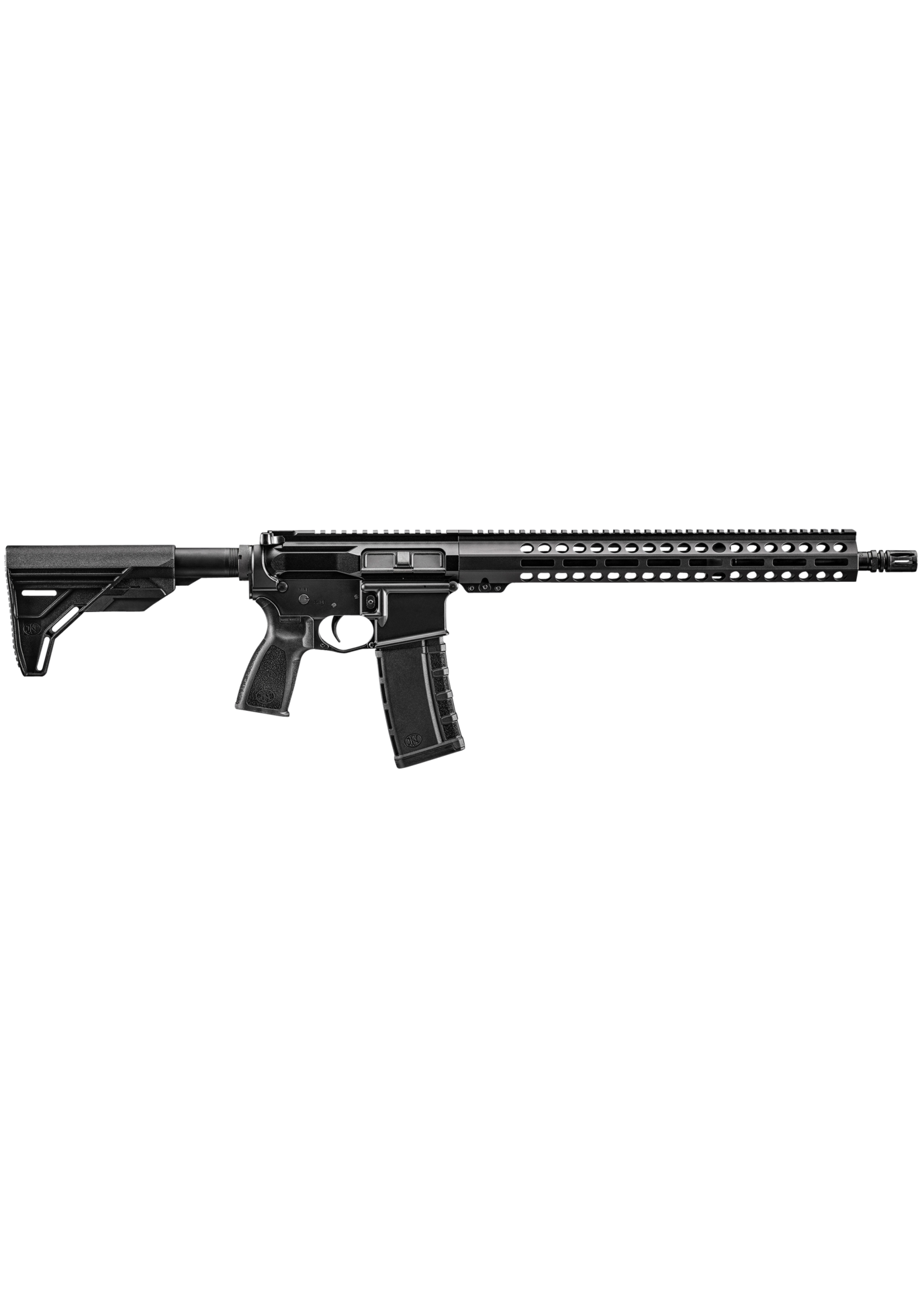 FN FN 36100740 FN 15 Guardian 5.56x45mm NATO 16" 30+1, Black, Slick-Side Upper Rec, OEM 6 Position Stock & Grip 15" M-LOK Handguard