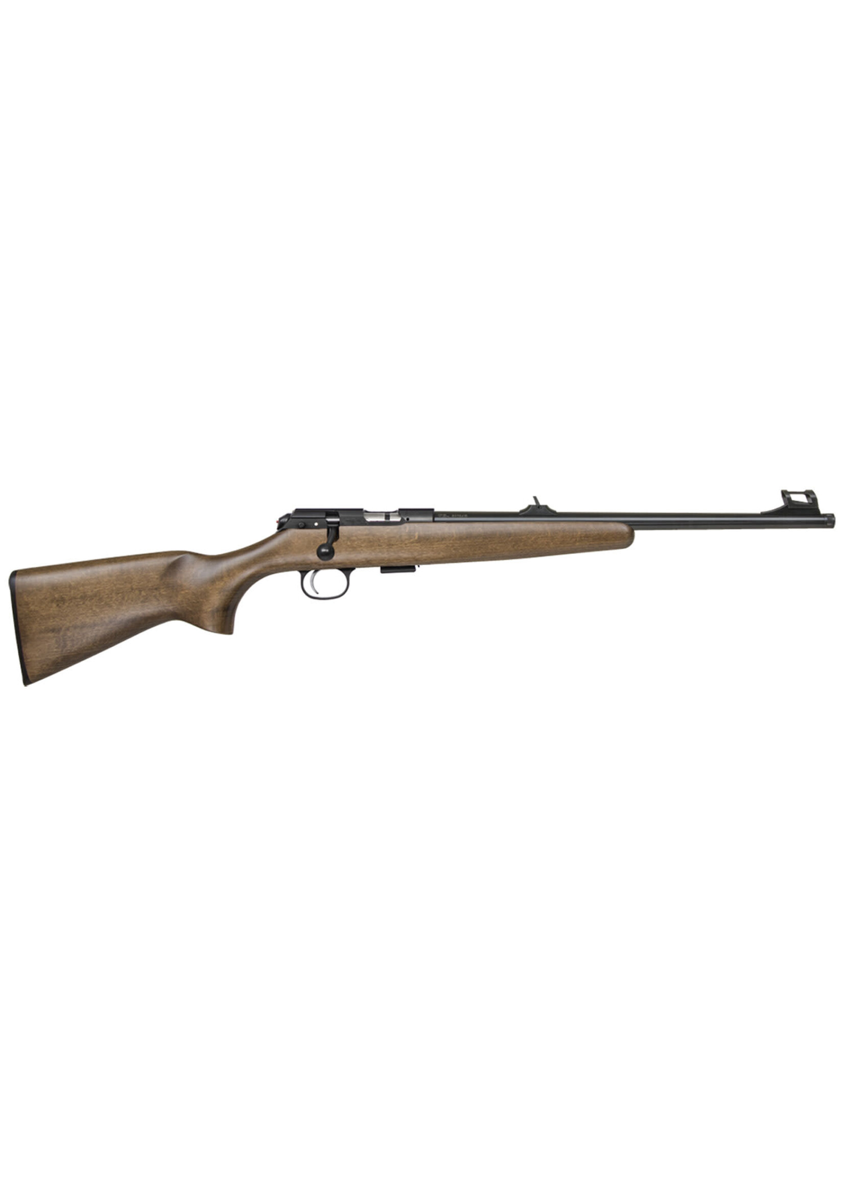 CZ USA CZ-USA 02335 CZ 457 Scout 22 LR Caliber with 1rd Capacity, 16" Barrel, Black Nitride Metal Finish & Fixed American-Style Beechwood Stock, Right Hand (Full Size)