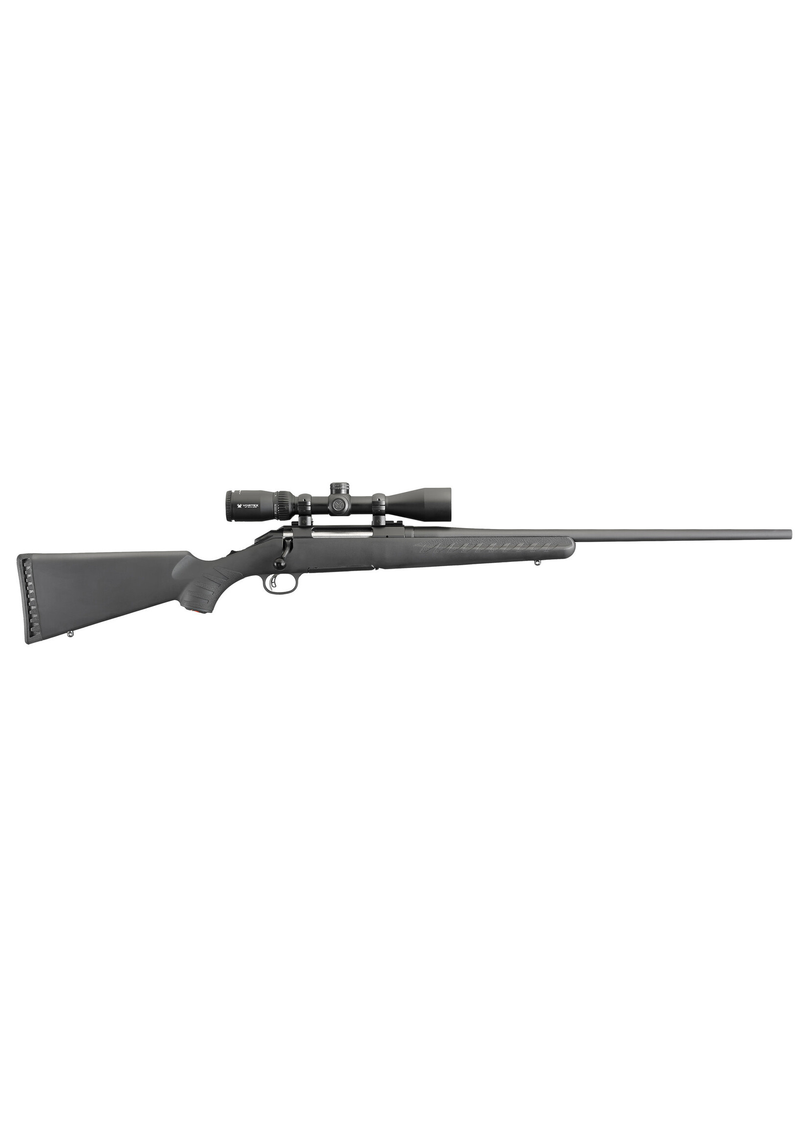 Ruger Ruger, American, Bolt-Action Rifle, 30-06 Springfield, 22" Barrel, Matte Finish, Synthetic Stock, Black, with Vortex Crossfire II, 3-9X40 BDC Reticle, 1 Magazine, 4 Rounds, Right Hand