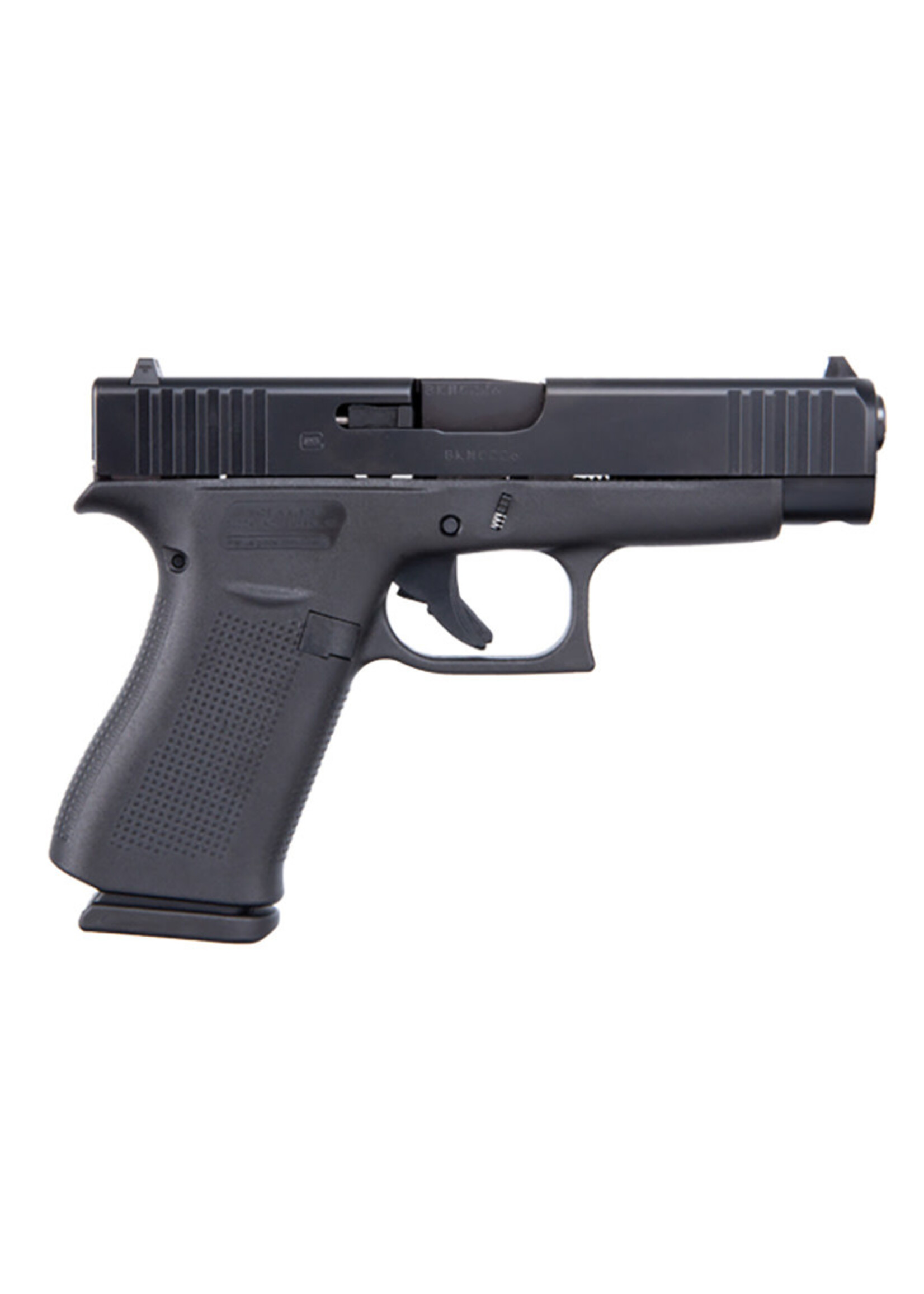 Glock Glock PA4850201 G48 Slim Compact 9mm Luger 10+1 4.17" Black GMB Barrel, Black nDLC Serrated Slide, Black Polymer Frame w/Beavertail, Black Textured Polymer Grip