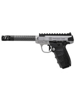 Smith and Wesson (S&W) Smith & Wesson 12080 Performance Center SW22 Victory Target Full Size Frame 22 LR, 10+1 6" Black Carbon Fiber Target w/Custom Muzzle Barrel, Satin Stainless Serrated Slide & Frame, Black Tandemkross Grip, Picatinny Rail, Thumb Safety