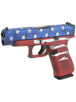 Glock Glock, 48, Semi-automatic, Striker Fired, Sub-Compact, 9MM, 4.17" Barrel, Cerakote Finish, Red/White/Blue Battle Worn Flag, 10 Rounds, 2 Magazines
