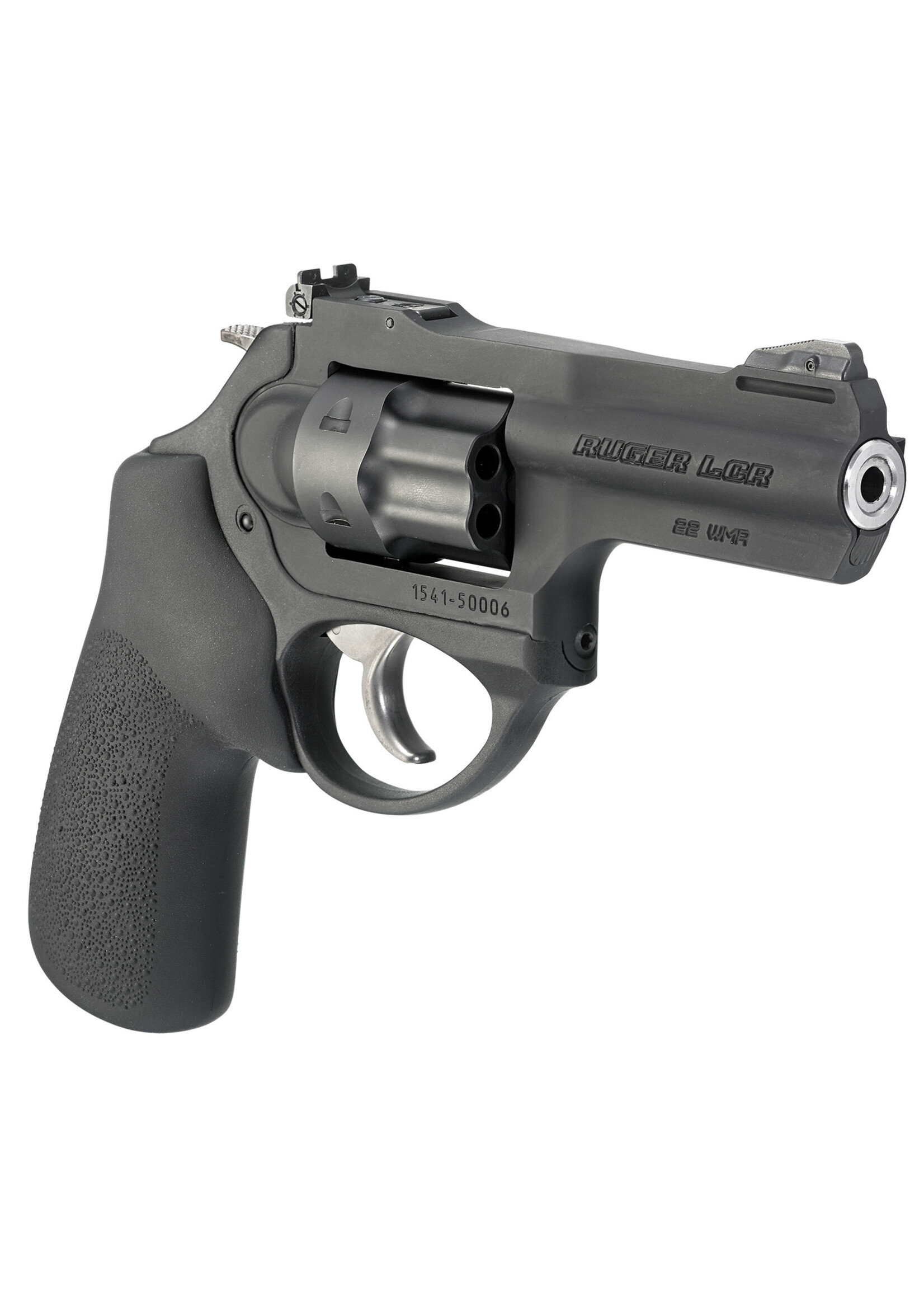 Ruger Ruger, LCRx, Double Action, Revolver, Small Frame, 22 WMR, 3" Barrel, Stainless Steel, Matte Finish, Black, Hogue Tamer Monogrip, Adjustable Black Blade Rear & Replaceable Pinned Ramp Front Sight, 6 Rounds