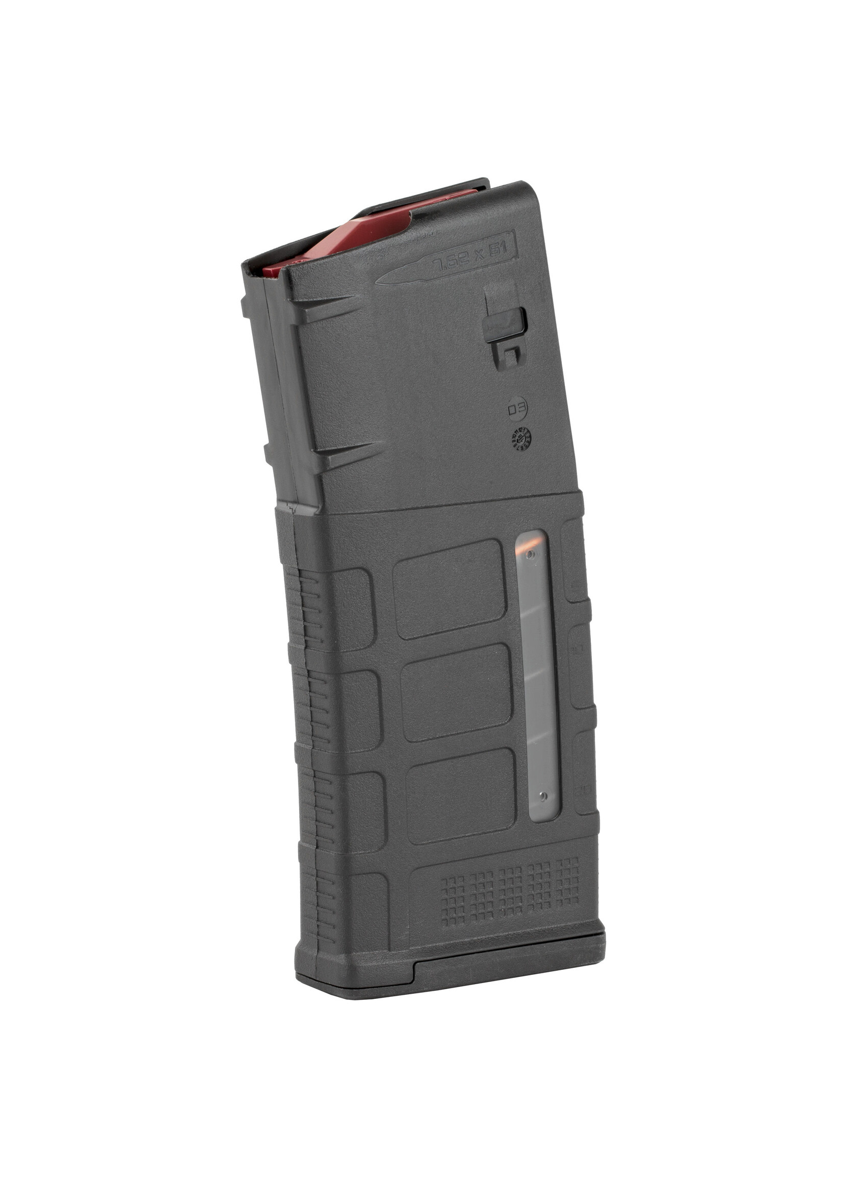 Magpul Magpul MAG577-BLK PMAG GEN M3 25rd Detachable w/Capacity Window 308 Win/7.62x51mm NATO Fits AR-10/M110/SR25 Black Polymer