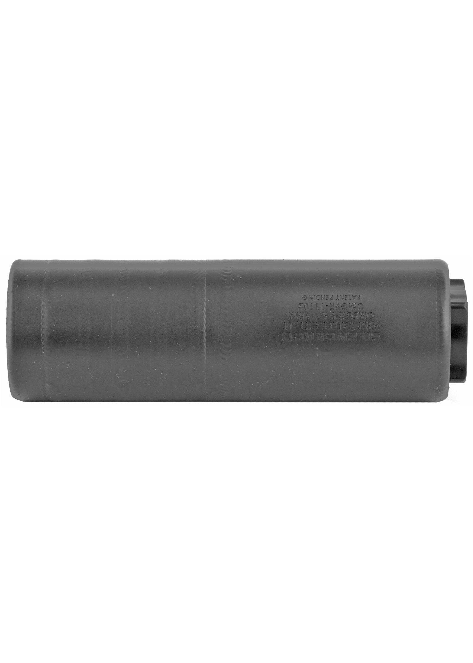 SilencerCo SilencerCo SU1544 Omega 9K, Suppressor, 4.70", 9MM, Black Finish, 7.2oz, Full Auto Rated