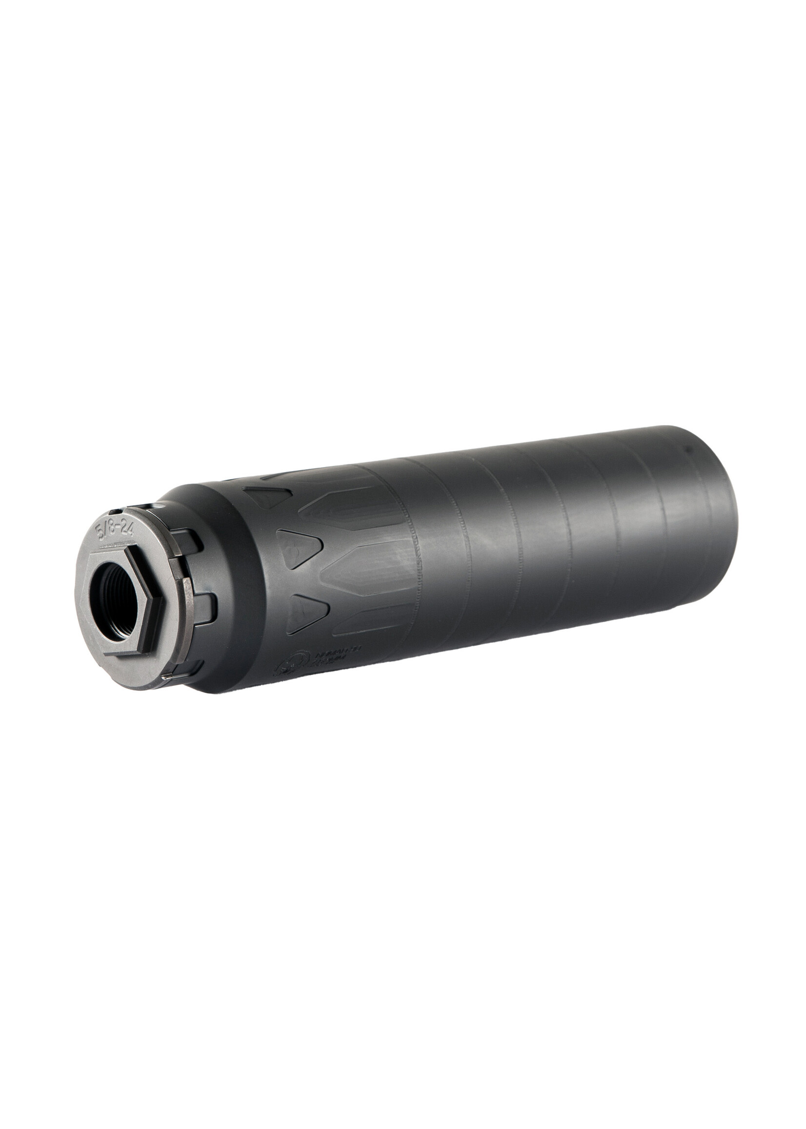 Dead Air Dead Air Armament, Nomad-30, Suppressor, Multi-Caliber Up to .300 Win Mag, Black Finish, 6.5" Long, 1.735" Diameter, 14oz