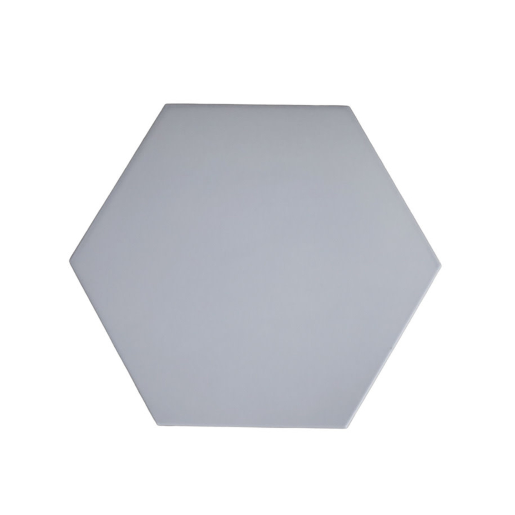 10" Grey Hexagon