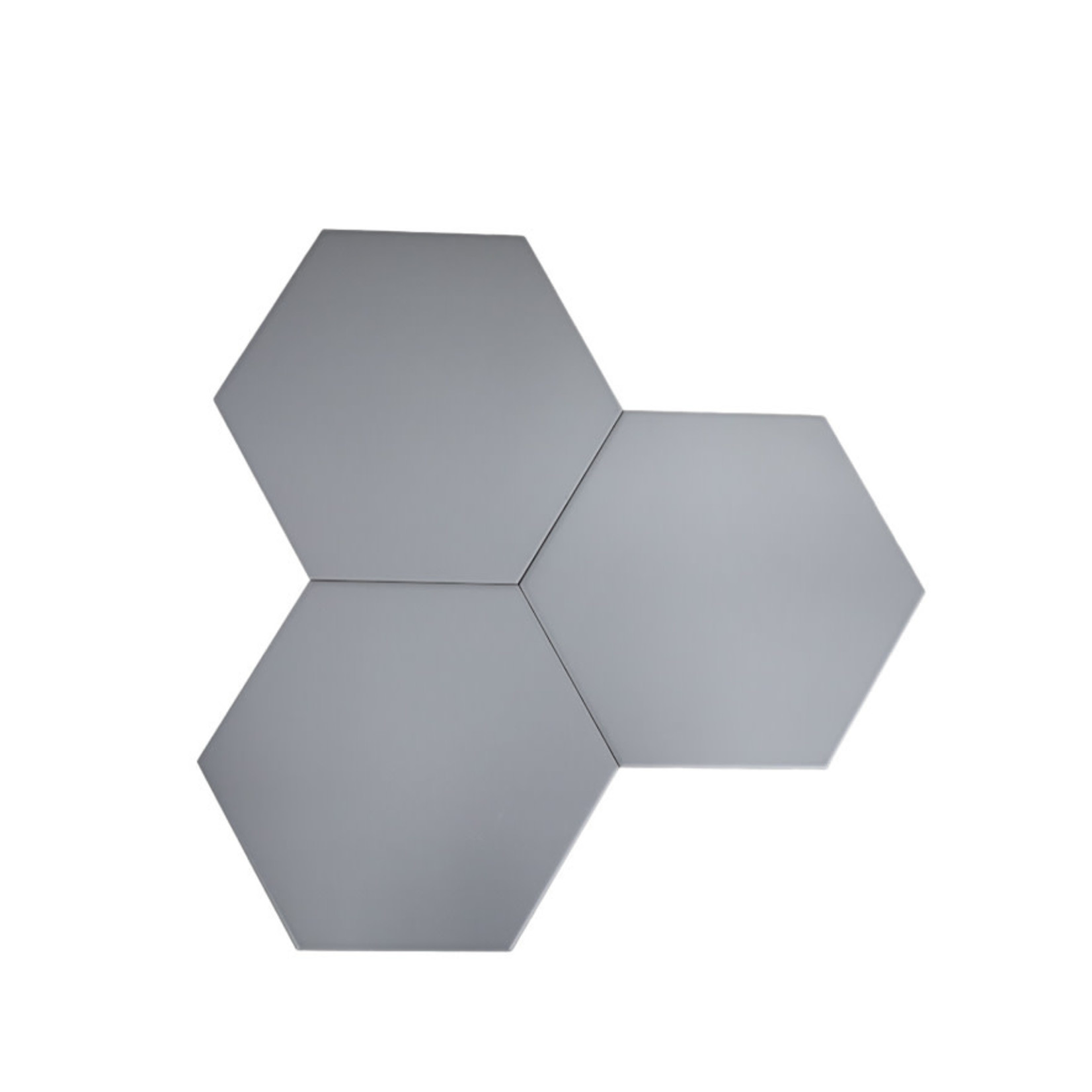 10" Grey Hexagon