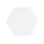 10" White Hexagon