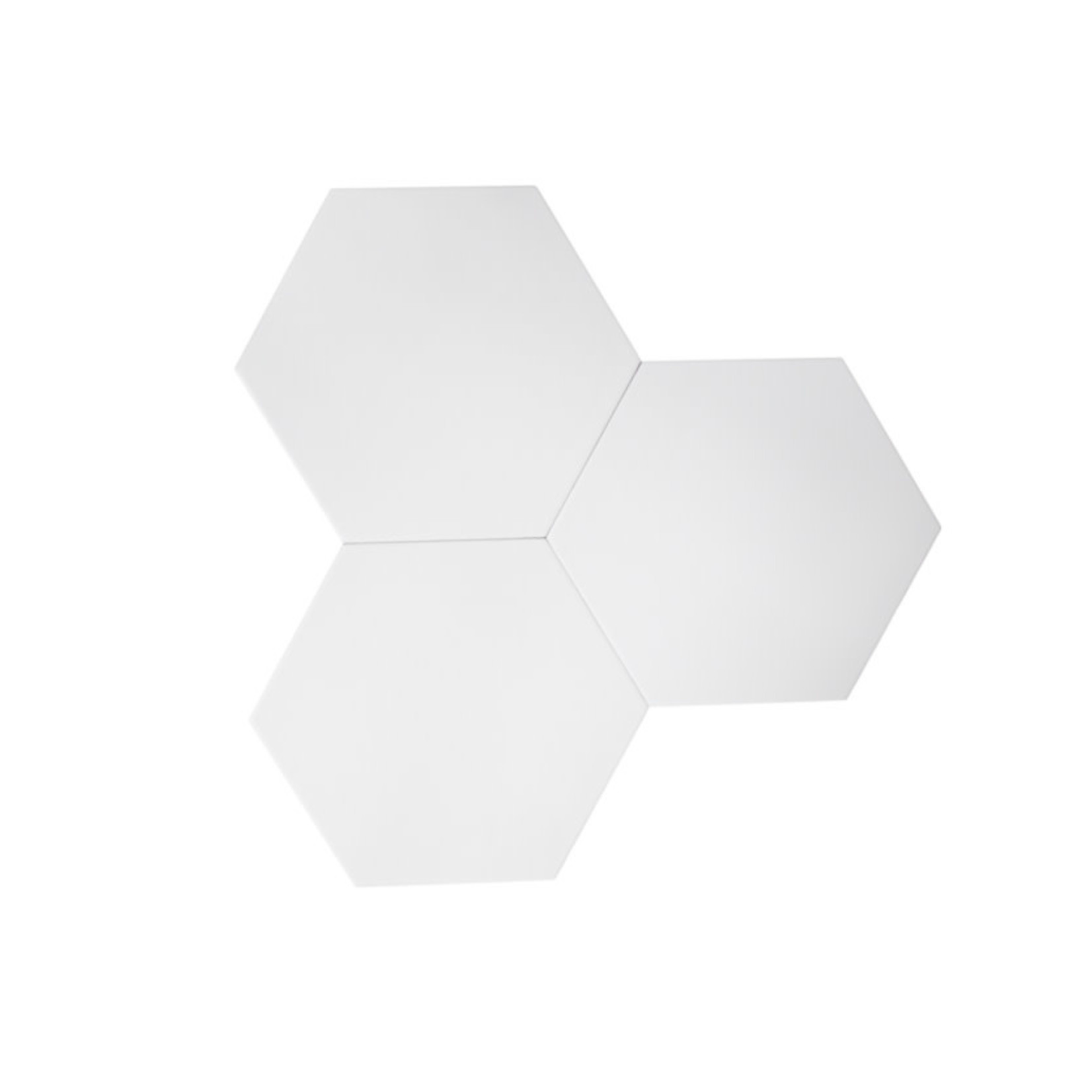 10" White Hexagon