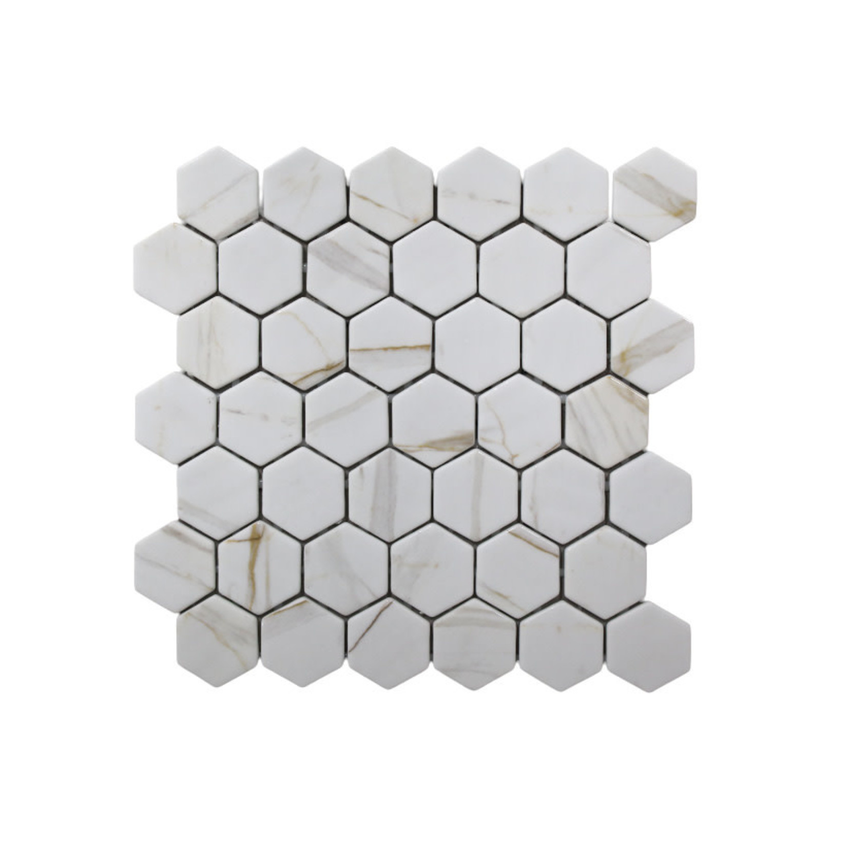 MT-MOS-HEX XL CALACATTA GOLD MATTE