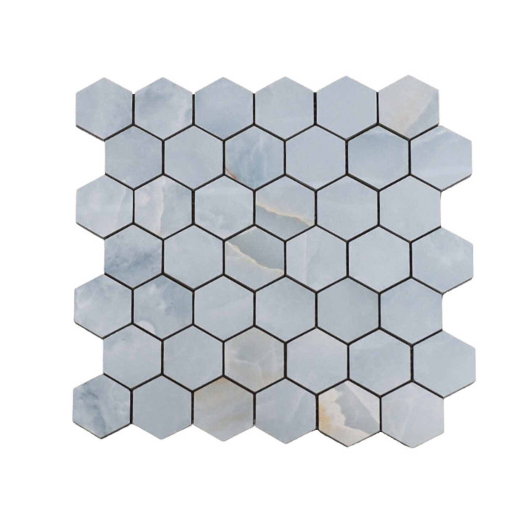 MOS-LPD-Hexagon 2"-Classic Aqua Onyx