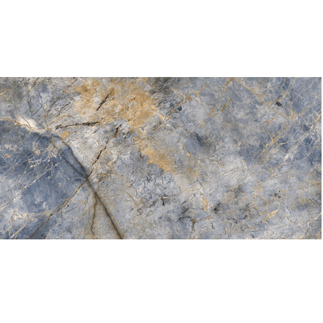POR-BZ- Florian Blue 24 X 48 HIGH GLOSS - Tile and Decor