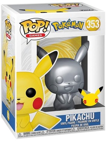 Funko Pop! POP! Pokemon Pikachu Silver Metallic