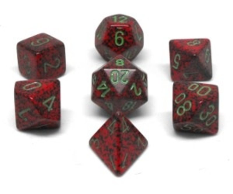 Chessex Set 7D Poly Speckled Strawberry