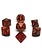 Chessex Set 7D Poly Scarab Scarlet/Gold