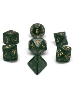 Chessex Set 7D Scarab Jade/Gold
