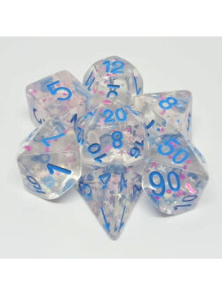 Metallic Dice Game Dés Confetti etoile