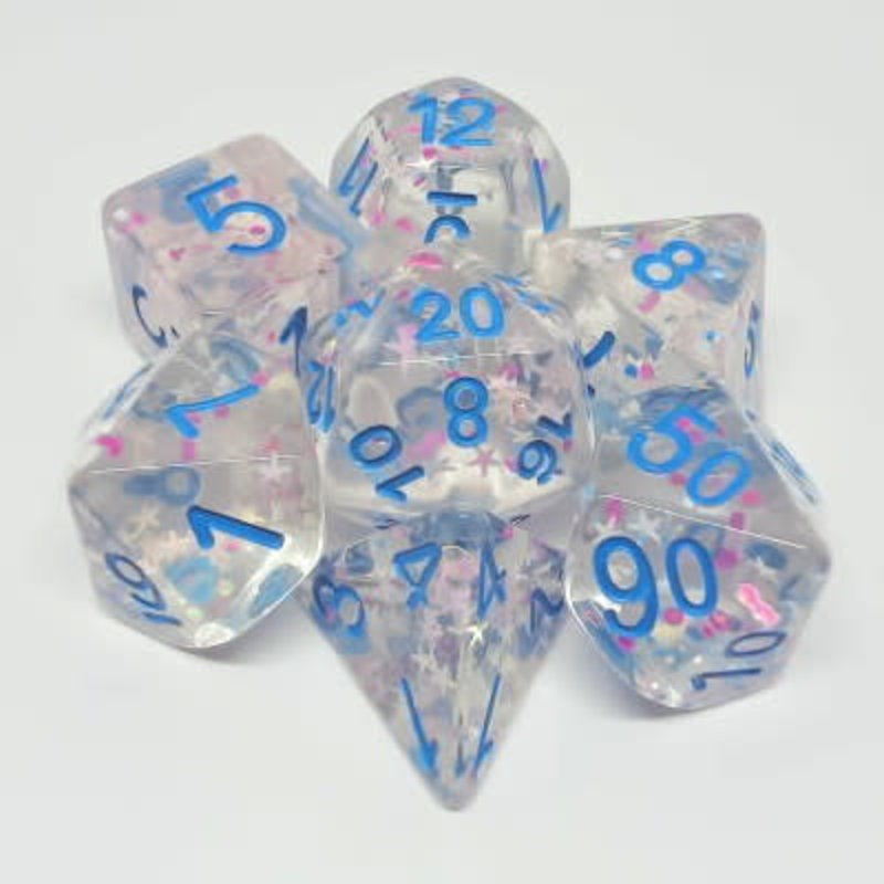 Metallic Dice Game Confetti etoile