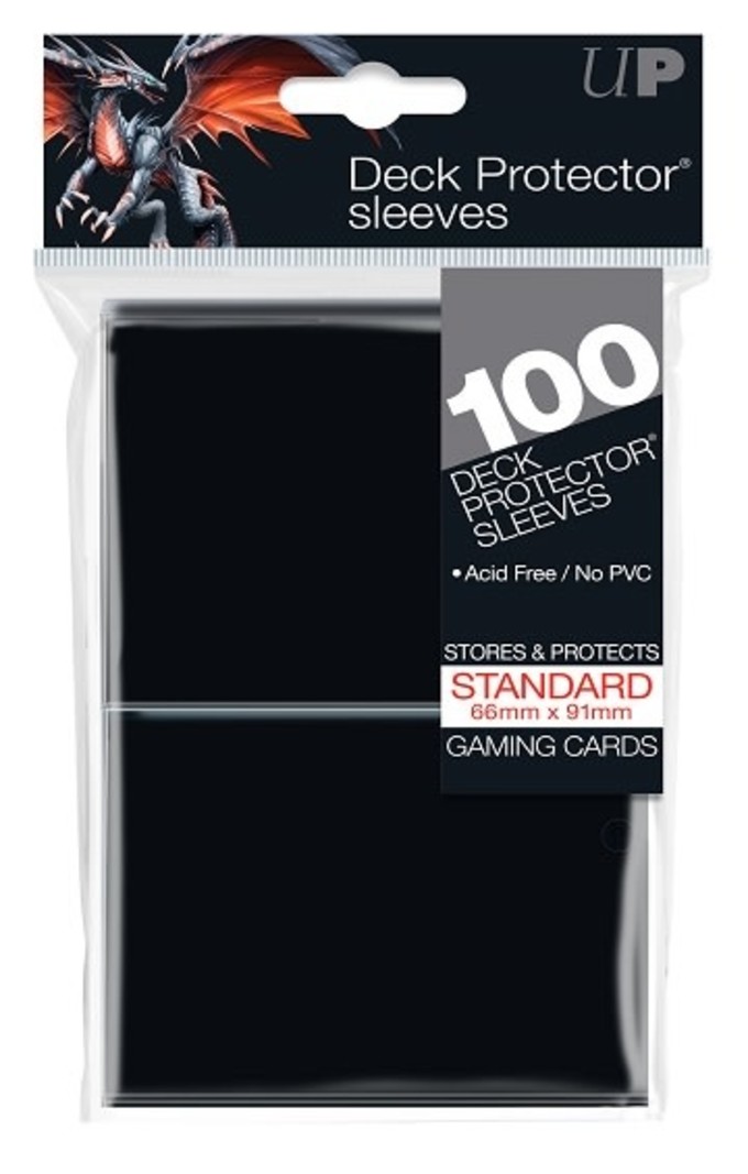 Ultra Pro Deck Protector Sleeves - Standard Black