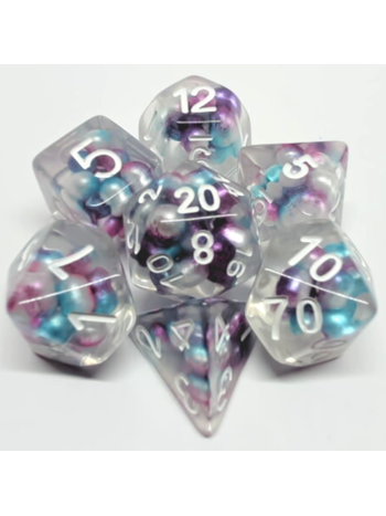 Metallic Dice Game Des Bullus: Degrade mauve / sar