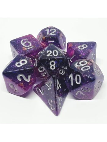 Metallic Dice Game Des Eternels: Mauve et bleu