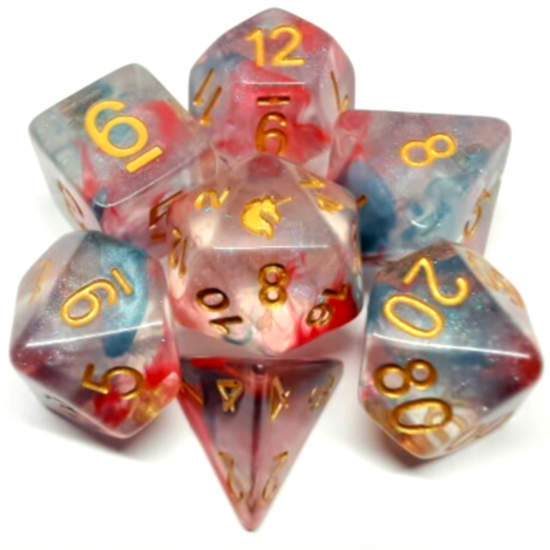 Metallic Dice Game Des Licorne: Houle Astrale