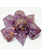 Metallic Dice Game Des mauve transparent pailletee