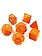 Chessex Lab Dice - 7D Orange/Turquoise