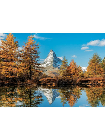 Educa Matterhorn mountain in autumn