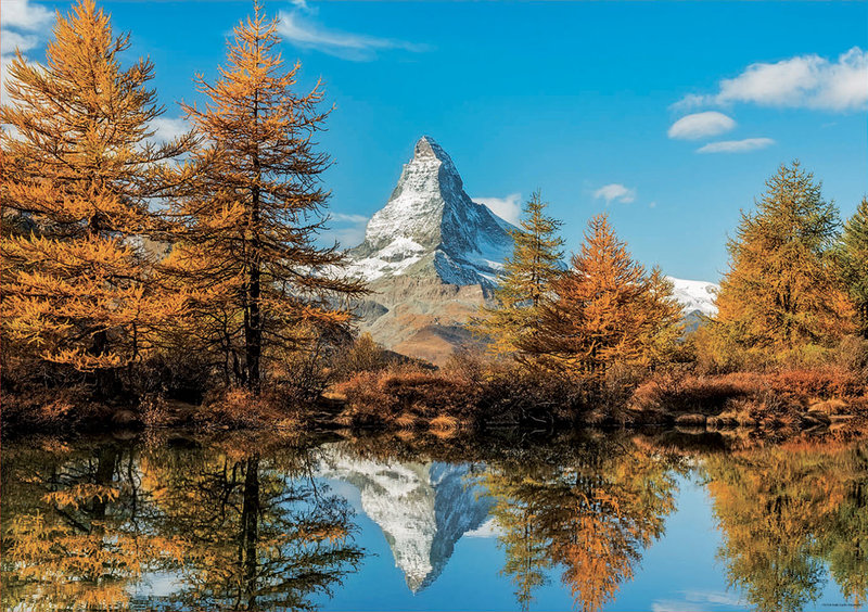 Educa Matterhorn mountain in autumn