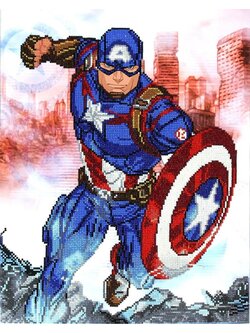 Diamond Dotz Diamond Dotz - Captain America In Action