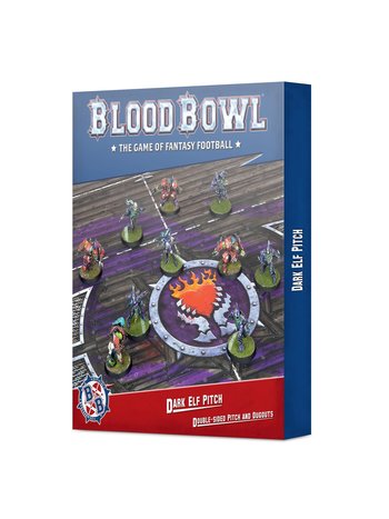Blood Bowl BloodBowl - Dark Elf Pitch & Dugouts
