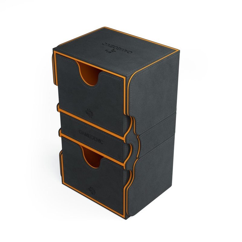 Gamegenic Deck Box - Stronghold Convertible XL Exclusive Line Black / Orange (200ct)