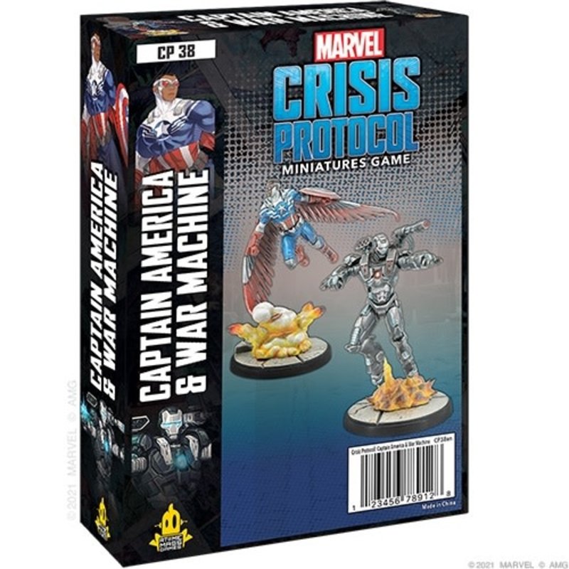 Atomic Mass Game Marvel Crisis Protocol - Captain America and War Machine Character Pack (Eng)