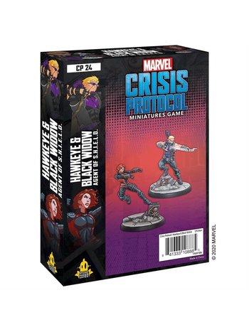 Atomic Mass Game Marvel Crisis Protocol - Hawkeye And Black Widow Character Pack (Eng)