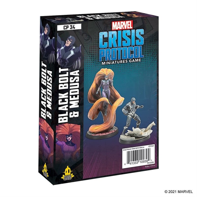 Atomic Mass Game Marvel Crisis Protocol - Black Bolt and Medusa Character Pack (Eng)