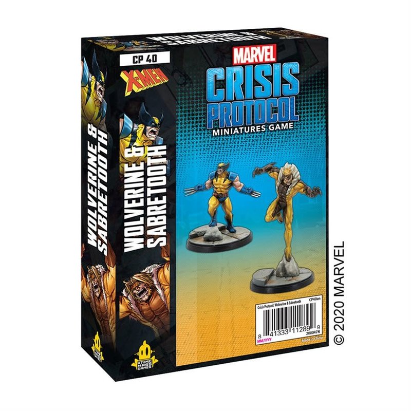 Atomic Mass Game Marvel Crisis Protocol - Wolverine and Sabretooth Character Pack (Eng)