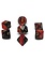 Chessex Set 7D Poly Gemini Black-Red/Gold
